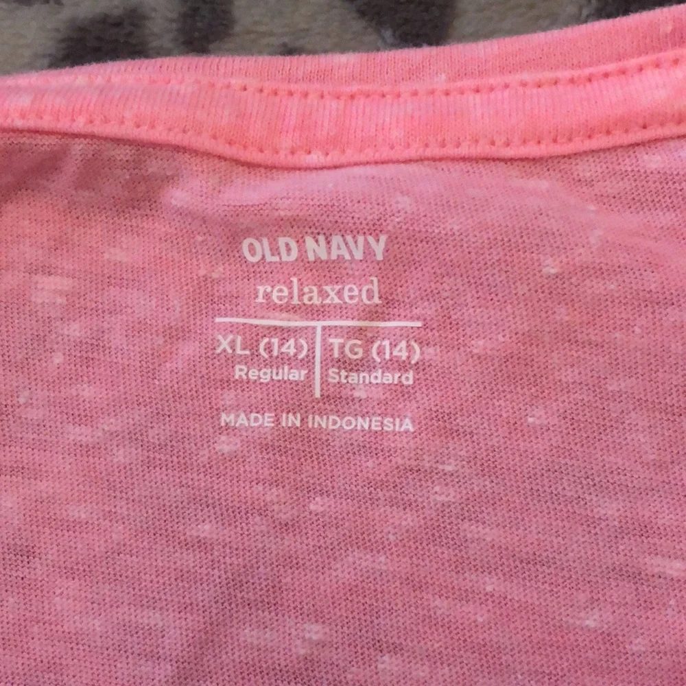 NWOT Old Navy Relaxed Fit Long Sleeve Tee Size XL 14 Pink